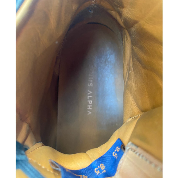 Magnus Alpha Men's sneaker High Top black on black calfskin leather size 9.5 - Picture 12 of 12